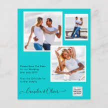 BUDGETフォト救結婚式招待状日QRコード