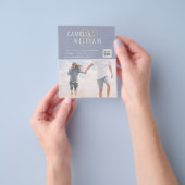 BUDGETフォト救結婚式招待状日QRコード チラシ (手)