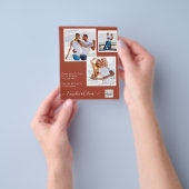 BUDGETフォト救結婚式招待状日QRコード チラシ (手)