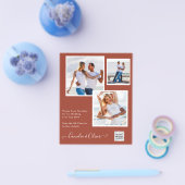 BUDGETフォト救結婚式招待状日QRコード チラシ (シングル)