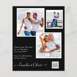 BUDGETフォト救結婚式招待状日QRコード チラシ