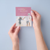 BUDGETフォト救結婚式招待状日QRコード チラシ (手)