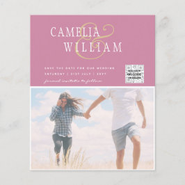 BUDGETフォト救結婚式招待状日QRコード チラシ