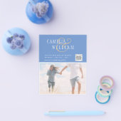 BUDGETフォト救結婚式招待状日QRコード チラシ (シングル)