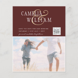 BUDGETフォト救結婚式招待状日QRコード チラシ