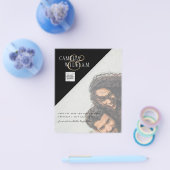 BUDGETフォト救結婚式招待状日QRコード チラシ (シングル)