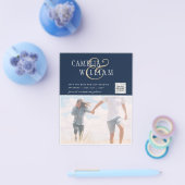 BUDGETフォト救結婚式招待状日QRコード チラシ (シングル)