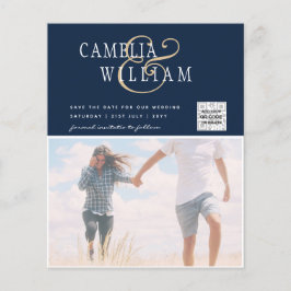 BUDGETフォト救結婚式招待状日QRコード チラシ