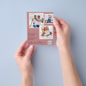 BUDGETフォト救結婚式招待状日QRコード チラシ (手)