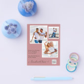 BUDGETフォト救結婚式招待状日QRコード チラシ (シングル)