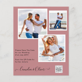 BUDGETフォト救結婚式招待状日QRコード チラシ