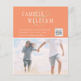 BUDGETフォト救結婚式招待状日QRコード チラシ