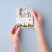 BUDGETフォト救結婚式招待状日QRコード チラシ (手)