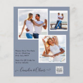 BUDGETフォト救結婚式招待状日QRコード チラシ (正面)