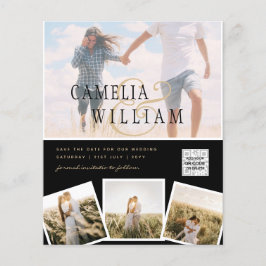 BUDGETフォト救結婚式招待状日QRコード チラシ