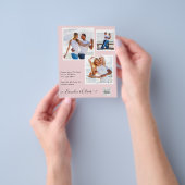 BUDGETフォト救結婚式招待状日QRコード チラシ (手)