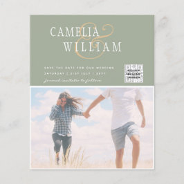 BUDGETフォト救結婚式招待状日QRコード チラシ