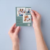 BUDGETフォト救結婚式招待状日QRコード チラシ (手)