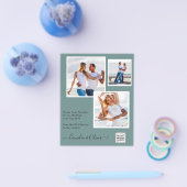 BUDGETフォト救結婚式招待状日QRコード チラシ (シングル)