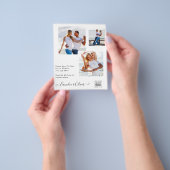 BUDGETフォト救結婚式招待状日QRコード チラシ (手)