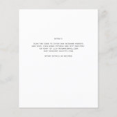 BUDGETフォト救結婚式招待状日QRコード チラシ (裏面)