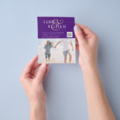 BUDGETフォト救結婚式招待状日QRコード チラシ (手)