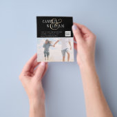 BUDGETフォト救結婚式招待状日QRコード チラシ (手)