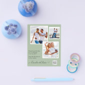 BUDGETフォト救結婚式招待状日QRコード チラシ (シングル)