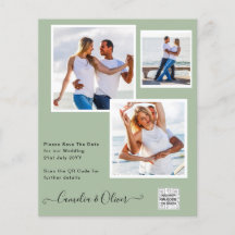 BUDGETフォト救結婚式招待状日QRコード