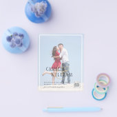 BUDGETフォト救結婚式招待状日QRコード チラシ (シングル)