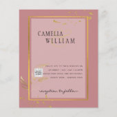 BUDGETフォト結婚式招待状日付の保存 (正面)