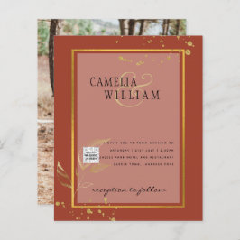 BUDGETフォト結婚式招待状日付の保存