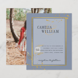 BUDGETフォト結婚式招待状日付の保存