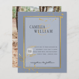 BUDGETフォト結婚式招待状日付の保存