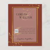 BUDGETフォト結婚式招待状日付の保存 (正面)