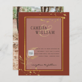 BUDGETフォト結婚式招待状日付の保存