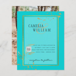 BUDGETフォト結婚式招待状日付の保存