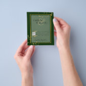 BUDGETフォト結婚式招待状日付の保存 チラシ (手)