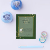 BUDGETフォト結婚式招待状日付の保存 チラシ (シングル)