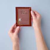 BUDGETフォト結婚式招待状日付の保存 チラシ (手)