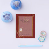 BUDGETフォト結婚式招待状日付の保存 チラシ (シングル)