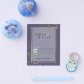 BUDGETフォト結婚式招待状日付の保存 チラシ (シングル)