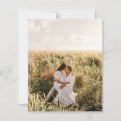 BUDGETフォト結婚式招待状植物緑 (裏面)