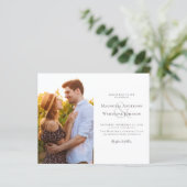 Budgetフォト結婚式招待状 (スタンド正面)