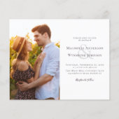 Budgetフォト結婚式招待状 (正面)