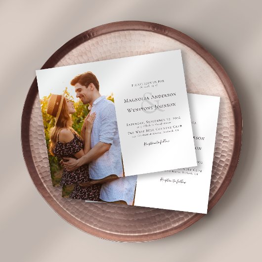 Budgetフォト結婚式招待状