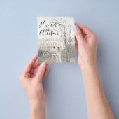 Budgetフォト結婚式招待状 チラシ (手)