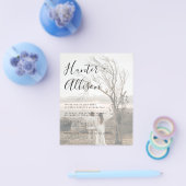 Budgetフォト結婚式招待状 チラシ (シングル)