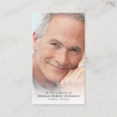 Budgetフルフォトメモリアル祈りの言葉カード コーリングカード (正面)