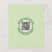 BUDGETフレームセントパトリックの日結婚式招待状 (裏面)